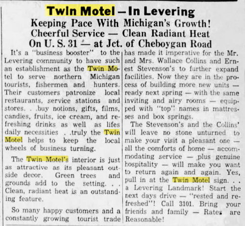 Twin Motel - 1956 Article